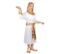 Generico Costume Egiziana Bambina, Vestito AIDA con Accessori, Tema Antico Egitto (13/14 anni)