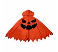 Generico Costume Fantasma Bambino,Mantello Con Cappuccio Forma Di Zucca Di Per Bambini Carino Costume Da Zucca Arancione Bianco Per Cosplay Invernali Feste