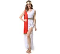 Generico Costume greco romano da uomo toga romano abito antico imperatore romano vestito per Halloween Giornata mondiale del libro e810