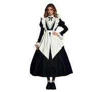 Generico Costume Halloween Donna Suora Gotica Cameriera Nero