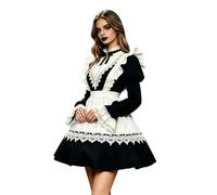 Generico Costume Halloween Donna Suora Gotica con Grembiule