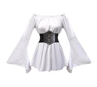 Generico Costume Halloween Sposa Sexy Red Cappuccetto Corpetto Bianco Coppia Scuro Verde Adulta Cigno Costume Curvy Vestiti per Adulti Costumi Halloween Donne XXL