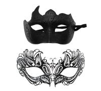 Generico Costume in maschera, set mascherata in maschera per coppia | Maschera per occhi in pizzo - Set di maschere per lui e per lei, per costumi per il carnevale del ballo di fine anno