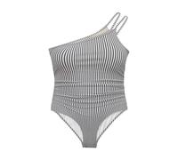 Generico Costume Intero Modellante Donna Contenitivo Solid Color Conservative Swimsuit Tummy Swimsuit for Women Bathing Suits Ruched Swimwear with Breast No Coppe per Costumi da Bagno (Grey,M)