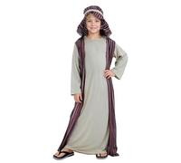 Generico Costume Medievale per Bambini, Abito da Gioco Storico per Ragazzi e Ragazze (Beige, 3-5 Years)