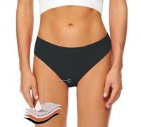 Generico Costume mestruale Donna Costume da Bagno per Il Nuoto da Donna, Costume da Bagno a 4 Strati, a Prova di perdite, a Prova di perdite,Bikini Mestruale,Costumi Assorbenti per Ciclo (Black, S)