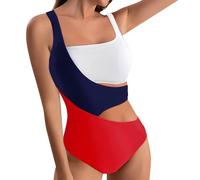 Generico Costume Nero Intero Donna Sexy Scollo a V Costumi Mare Offerta Elegante Costume Un Pezzo Snellente Estivo Bikini Push Up Imbottito Reggiseno Costume Spiaggia Body Hot Monokini Swimsuit