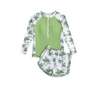 Generico Costume One Piece - Costume da Bagno per Ragazzi E Ragazze Nuovo Costume da Bagno Separato per Bambini Hot Spring Grazioso Costume da Bagno da Yoga per la Spiaggia (Green 14-15 Years)