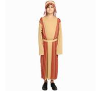 Generico costume pastore bambino Set di Costumi da Pastore Medievale per Bambini Costume Pastori del Presepe costumi Da Bambino pastori Tunica Rappresentazione della Natività Costume diCarnevale