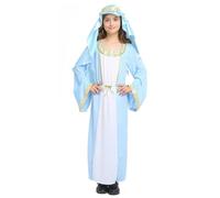Generico Costume Pastore Bambino Set Tunica Toccatto per Carnevale e Rappresentazione Natività Biblica Realistico
