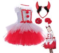 Genérico Costume per bambine, per cosplay e spettacoli | Costume da circo per esibizioni, eventi a tema, servizi fotografici, cinema e teatro