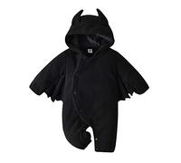 Generico Costume Pipistrello Cane Set Scheletro Baby Cosplay Jumpsuit Di Halloween Ragazza Unisex Vintage Tuta Per Ragazzi E Ragazze Unisex Body Pagliaccetto Neonati Da Carnevale Con Cappello 2025