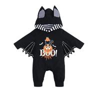 Generico Costume Pipistrello Neonata Jumpsuit Scheletro Bimbo Bimba Stampa Costume Da Carnevale Neonati Manica Del Pipistrello Completini Ragazza Unisex Body Vestito Bambino Di Halloween Vintage 2025