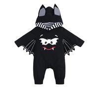 Generico Costume Pipistrello Neonato Completini Scheletro Baby Vintage Tutine Di Halloween Bimbo Bimba Stampa Costume Per Ragazzi E Ragazze Unisex Cosplay Tuta Neonati Da Carnevale Con Cappello 2025