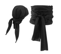 Generico Costume Pirata Uomo | Cappello Pirata Completo | Bandana Foulard Fascia Cintura per Medievali Halloween Feste in Maschera Spettacoli e Stage