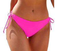 Generico Costume Piscina Donna Controllo Pancia Classico Swimsuit Costumi da Bagno Morbido Brasiliana Vita Bassa Elastico Perizoma Piscina Mare Surf Costume Nuoto Spiaggia Triangolo Ruched Sexy Tanga