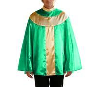 Generico Costume Religioso da Prete per Uomo, Mantello Cattolico in Tessuto Metallico,Comodo Elegante Tempo libero Festivalmente Piviale per Messe, Costume da Sacerdote per Carnevale e Cerimonie