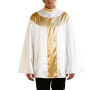 Generico Costume Religioso da Prete per Uomo, Mantello Cattolico in Tessuto Metallico,Comodo Elegante Tempo libero Festivalmente Piviale per Messe, Costume da Sacerdote per Carnevale e Cerimonie