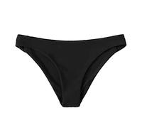 Generico Costume Slip da Bagno Donna Nero Cotone Costumi Piscina Perizoma Sexy Vita Alta Slip da Bagno Brasiliana Eleganti Mutande Costume Mare Senza Cuciture Sportivi Tanga Nuoto Spiaggia Surf