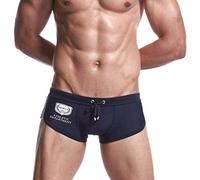 Generico Costume Slip Uomo Ad Asciugatura Rapida Spiaggia Pantaloncini da Bagno Nuoto Surf Estivi Costume Slip Piscina Push Up Swim Trunks Spiaggia Coulisse Regolabile Corto Boxer Mare