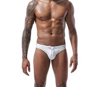Generico Costume Uomo Slip Ad Asciugatura Rapida Nuoto Pantaloncini da Bagno Vita Bassa Surf Estivi Costume Slip Vacanze Spiaggia Swimming Brief Coulisse Regolabile Elastico Piscina Swim Trunks
