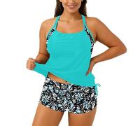 Generico Costumi da Bagno da Donna Bikini Donna Mare Spiaggia e Piscina Due Pezzi con Tasche Segrete nei Slip - Funzionale per Vacanze Attive