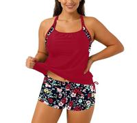 Generico Costumi da Bagno da Donna Bikini Donna Mare Spiaggia e Piscina Due Pezzi con Tasche Segrete nei Slip - Funzionale per Vacanze Attive