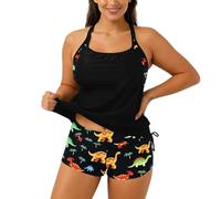 Generico Costumi da Bagno da Donna Bikini Donna Mare Spiaggia e Piscina Due Pezzi con Tasche Segrete nei Slip - Funzionale per Vacanze Attive