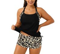 Generico Costumi da Bagno da Donna Bikini Donna Mare Spiaggia e Piscina Due Pezzi con Tasche Segrete nei Slip - Funzionale per Vacanze Attive