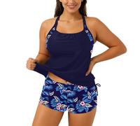 Generico Costumi da Bagno da Donna Bikini Donna Mare Spiaggia e Piscina Due Pezzi con Tasche Segrete nei Slip - Funzionale per Vacanze Attive