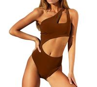 Generico Costumi da Bagno Donna Estate Elegante Cut out Costume da Bagno Beachwear Sexy Piscina Costumi Interi Sportivo Push Up Swimwear Surf Swimsuit Elastico Brasiliana Un Pezzo Costumi da Nuoto