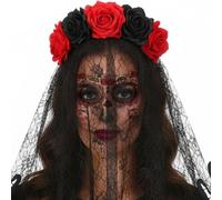 Generico Costumi del Giorno dei Morti Velo Viso da Trucco Halloween