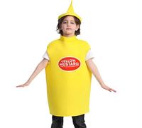 Generico Costumi Di Halloween Per Bambini - E Traspirante Con Cerniera,Vestito da Cibo,per Bambini 4-12 Anni per Festa Halloween e Spettacolo