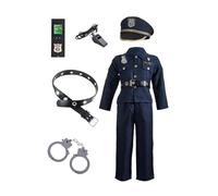 Genérico Costumi Di Polizia Per Bambini | Costume da Polizia per Giocare | Costume Agente Per Teatro - Per Bambini Halloween Carnevale Festa Scuola e Occasioni Speciali