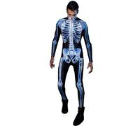 Generico Costumi Di Scheletro 3D - Skeleton Body Halloween, Costume Da Salto Scheletro | 3D Costumi Di Halloween Uomini Da Donna Tuta Da Tuta Per La, Dimora In Poliestere Per La Da In