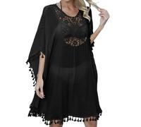 Generico Costumi Donna Mare, Copricostume da Spiaggia con Bordo Europeo E Abbigliamento Lavorato A Mano all'Uncinetto con Cuciture Floreali E Nappe Bikini Abito