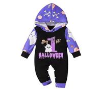 Generico Costumi Halloween Neonato Zucca Costume Da Pumpkin Bambino Vestito Per Neonati Cosplay Vestito Da Carnevale Tuta Bimbo Completo Di Halloween Bambine Set Di Jumpsuit Ragazze Set 0-24 Mesi