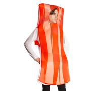 Generico Costumi Halloween Per Adulti,Costume Da Cosplay Bacon E In Camicia - Abbigliamento Role Play Design Cibo - Per Social Media, Halloween, Role Play, Spettacoli E Feste In Maschera