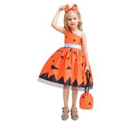 Generico Costumi Halloween Per Bambini Abito Con Copricapo, Borsetta