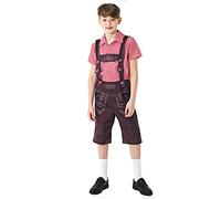 Generico Costumi Oktoberfest Tedeschi per Bambini, Set di 3 Abiti Tradizionali da Birra Oktoberfest per Bambini E Bambine con Bretelle, Tirolese, Bavarese, Festival della Birra in G