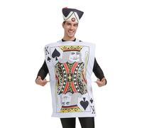 Generico Costumi per Cosplay,La Carta da Gioco con la Spallina Divisa e Divertente | Travestimento Da Ballo In Maschera Con Cappello,Adatto a Feste in Maschera e Balli in per Adulti e Adolescenti