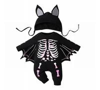 Generico Costumi Pipistrello Halloween, Ragazzi E Ragazze，Pipistrello Mantello Con Cappello E Fascia Costume Carnevale Bambino Per Bambini 5-16 Anni Morte Costume Di Halloween