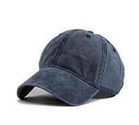 Generico Cotone Stile Tutti Men Low Regolabile Made Hat cap Women Baseball Classic Baseball Caps (Navy One Size)