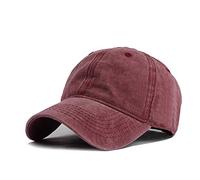 Generico Cotone Stile Tutti Men Low Regolabile Made Hat cap Women Baseball Classic Baseball Caps (Red One Size)