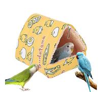 Genérico Cotton Bird Tent - Parrot Cave Winter Snuggle Nest, Soft Plush Cabin For Budgies Cockatiel Parakeet, Stuffed Warm Hideaway Cave, Sleeping Bed, Comfortable Pet Nest Small Birds | with Cushi