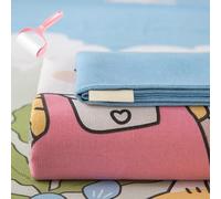 Generico Cotton Full Size Bed Sheet Set,Queen Size Lightweight Sheet with Striped Printed,Thick Woven Bedding with Pillowcases,All Season Soft Breathable Bed Sheets for Home Dorm