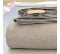 Generico Cotton Full Size Bed Sheet Set,Queen Size Lightweight Sheet with Striped Printed,Thick Woven Bedding with Pillowcases,All Season Soft Breathable Bed Sheets for Home Dorm