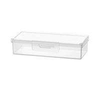 Generico Cotton Swab Holder - Portable Storage Box, Transparent Organizer Case | Compact Hygienic Cosmetic Accessory Organization Container, Reusable Bathroom Vanity Desktop Supply Organizer For Home
