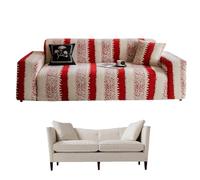 Genérico Couch Cover,Stretch Washable Red Protector Slipcover | Christmas Holiday Divano Covers | for Furniture Room Home Indoor Bedroom Seater Chair