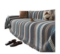 Generico couchcover, Asciugamano for capelli retrò con motivo vento e sabbia, universale for quattro stagioni, stile popolare, coperta for divano a copertura totale, tessuto,for home(Blue,180x130cm)